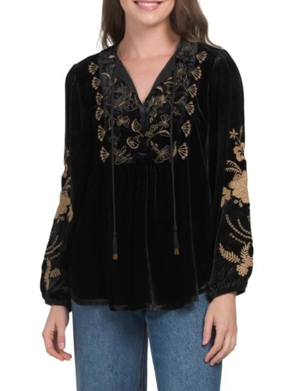JOHNNY WAS Velvet Prairie Blouse